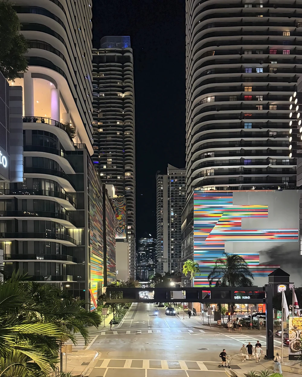 Brickell, Miami, at night